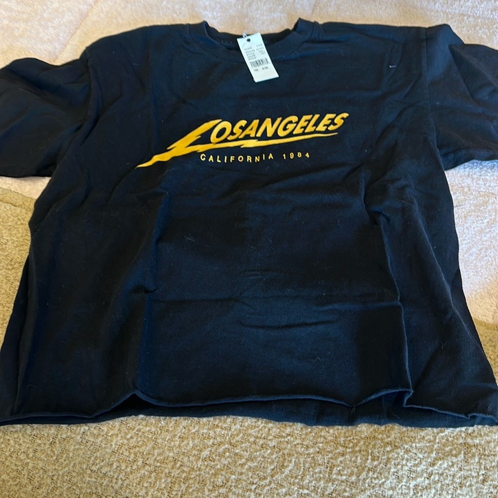 Black and Yellow Long Sleeve Thunder Tee